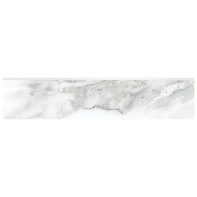 3″ x 12″ Bn La Marca Arabescato Honed & Rectified Bullnose 3″ x 12″