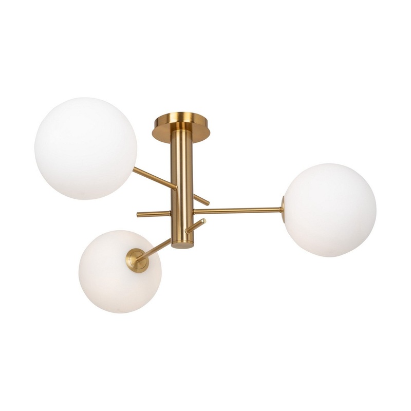 Aurelia Semi-Flush Mount Light – Brass