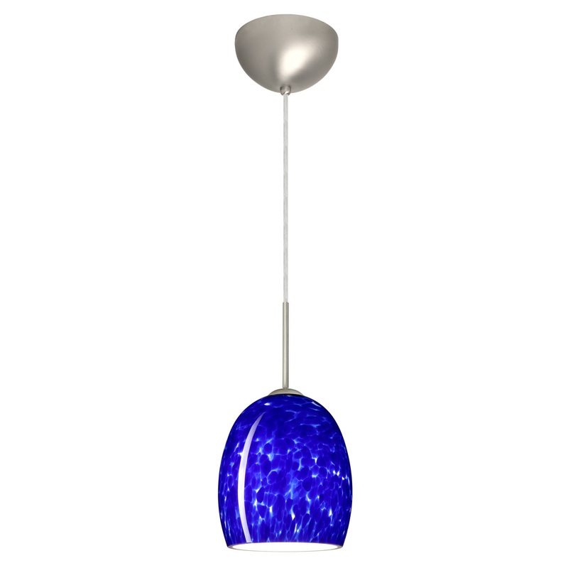 Besa 1JC-169786-LED-SN Lucia One Light Pendant Satin Nickel
