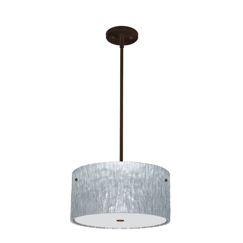 Besa 1KT-4008SS-BR Tamburo Three Light Pendant Bronze (Discontinued)