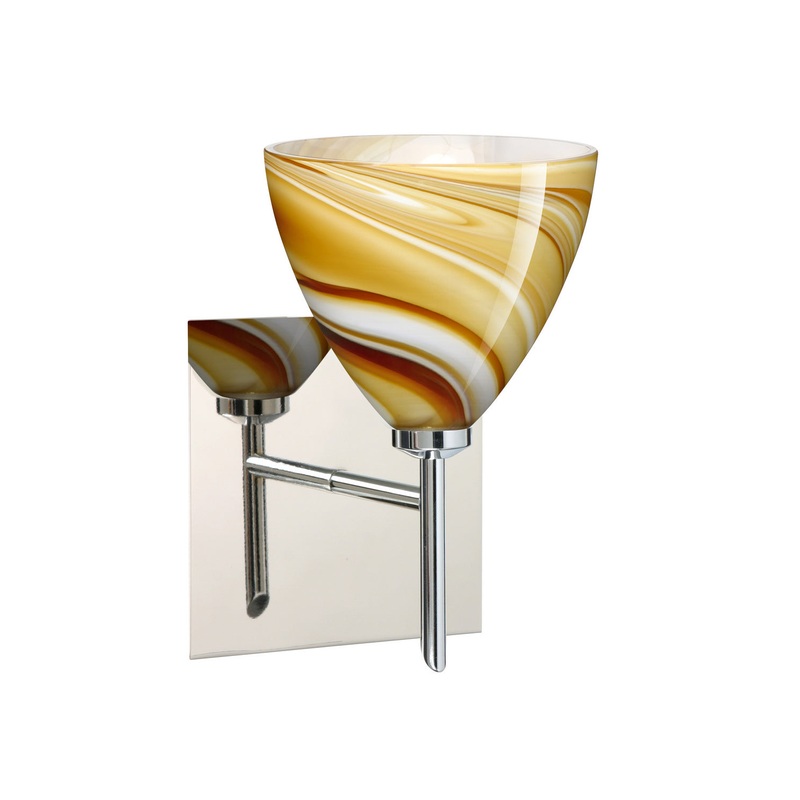 Besa 1SW-1779HN-CR-SQ Mia One Light Wall Sconce Chrome