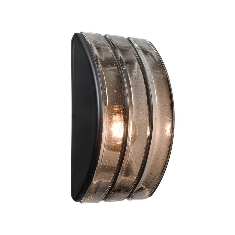 Besa AQUARBV-SM-EDIL-BK Costaluz Aqua LED Outdoor Wall Sconce Black