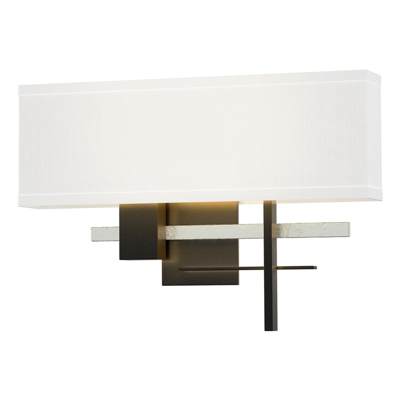 Cosmo Sconce Black Vintage Platinum Natural Anna Shade (SF)