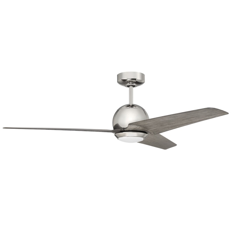 Craftmade NTE52PLN3 Nate 52″Ceiling Fan Polished Nickel