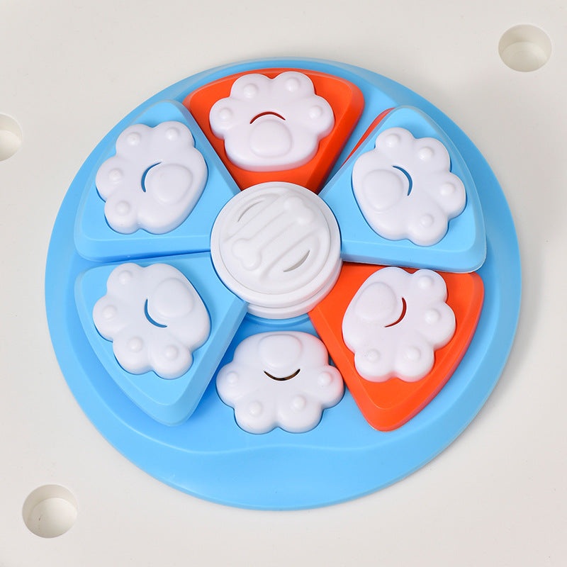 Interactive Dog Puzzle Feeder Toy – IQ Training & Slow Feeder with Anti-Skid Base(blue)