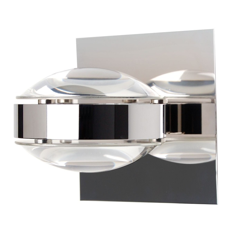 One Light Wall Sconce from the Optos Collection in Chrome Finish by Besa