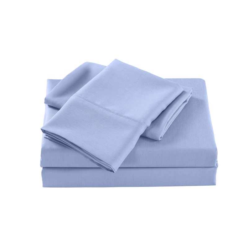 Royal Comfort 2000 Thread Count Bamboo Cooling Sheet Set Ultra Soft Bedding – Single – Light Blue