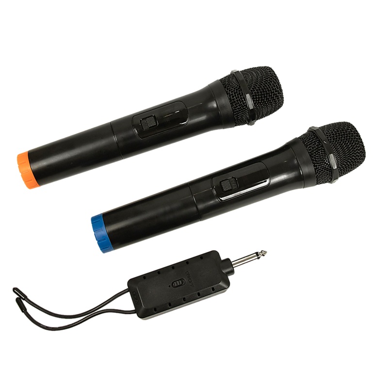 2 x Wireless Microphone Handheld Cordless Professional Mic Karaoke Receiver