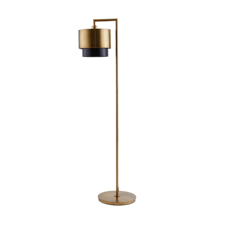 Arteriors 76027 Nolan One Light Floor Lamp Vintage Brass