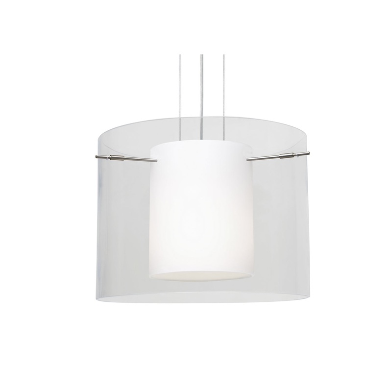 Besa 1KG-C00707-LED-SN Pahu One Light Pendant Satin Nickel