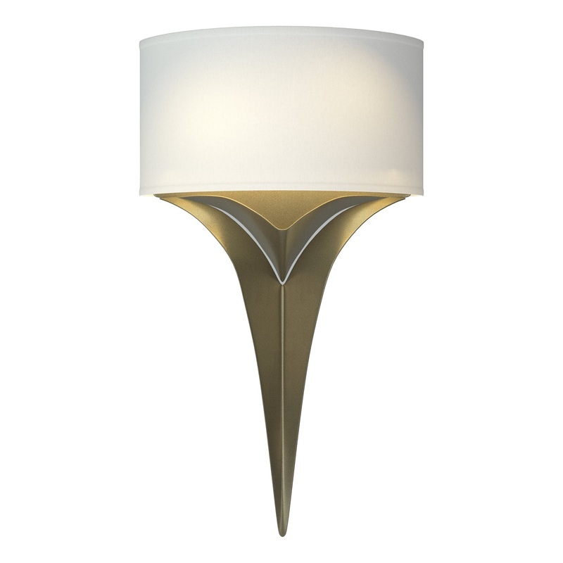 Calla Sconce Soft Gold Flax Shade (SE)