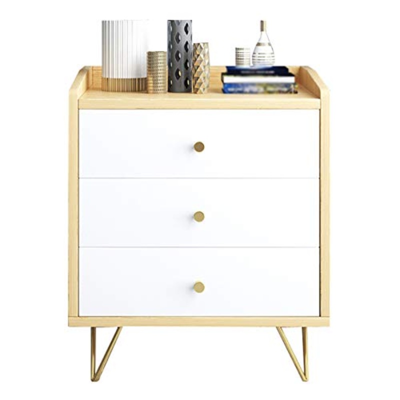 Comodini Desktop Protezione Comodino 3-Cassetti Semplice Moderno Multifunzionale Economico Della Famiglia Rack 45X40X57CM FANJIANI