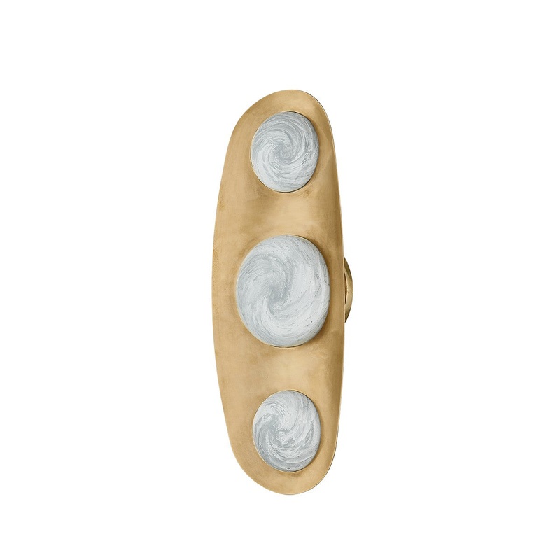 Corbett Lighting 472-03-VB Bezel LED Wall Sconce Vintage Brass