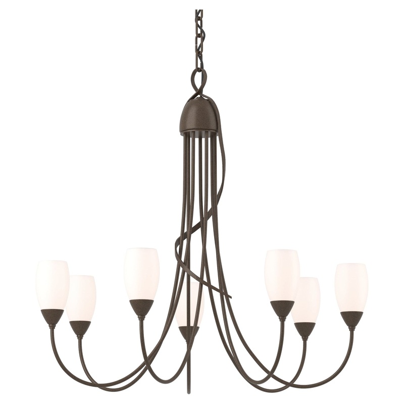 Flora 7-Arm Chandelier Bronze