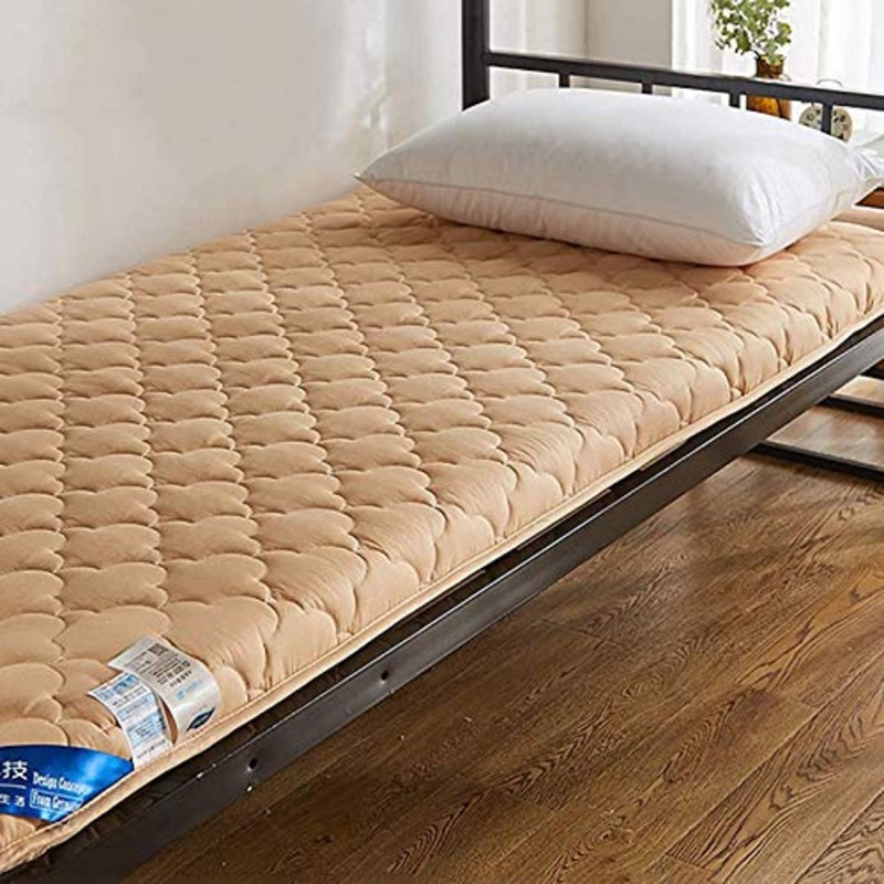 HKX Tappetino Addensato, Materasso per dormitori Studenteschi Materassino per Letto Futon Copridivano Chiaro 180×200 cm (71×79 Pollici)