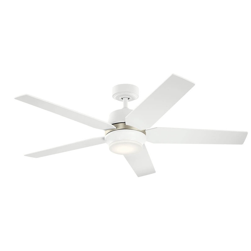Kichler 300059MWH 52″ Ceiling Fan, Matte White