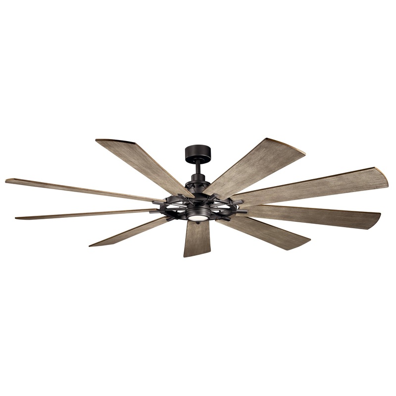 Kichler 300285AVI 85″ Ceiling Fan, Anvil Iron