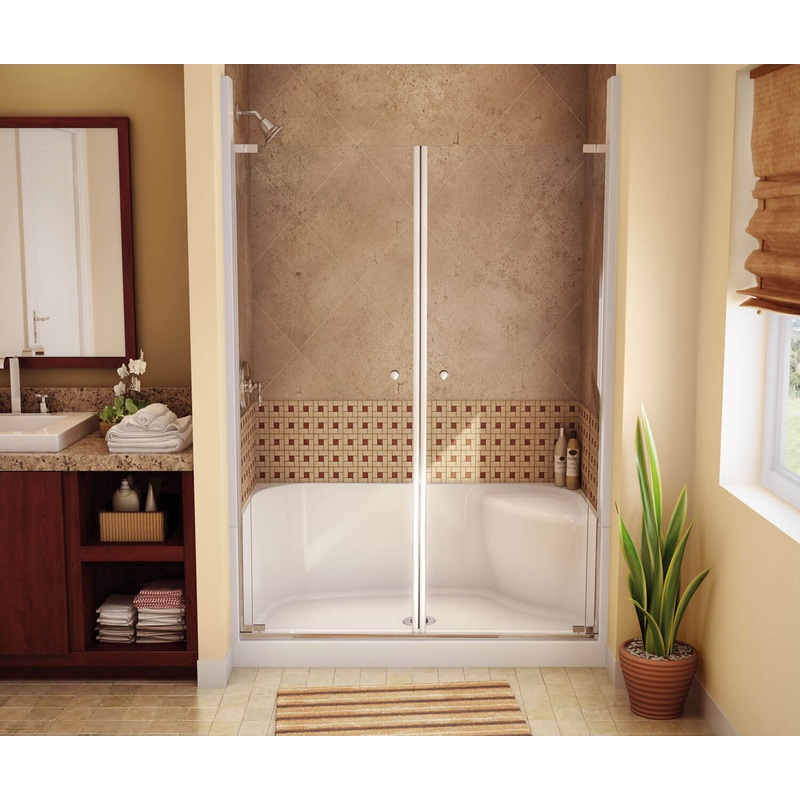 MAAX 145033-000-002-583 SPS 3448 AFR AcrylX Alcove Shower Base with Center Drain in White