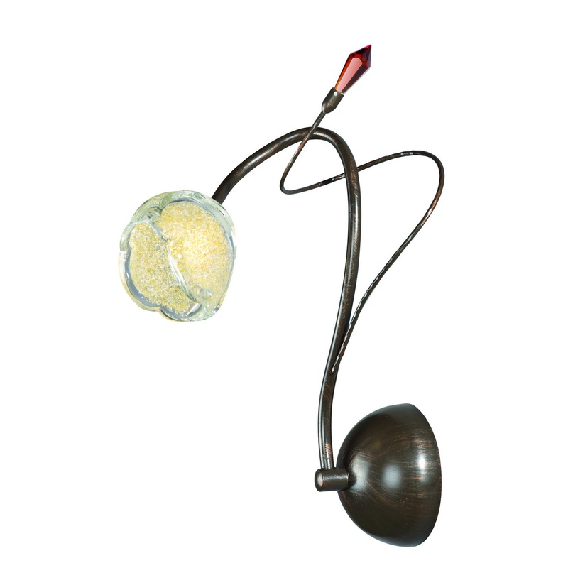 One Light Wall Sconce from the Caprice Collection in Bronze Finish by Arnsberg