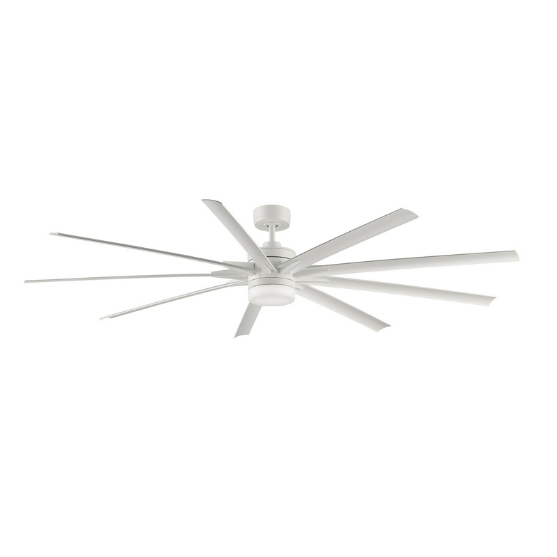 84″Ceiling Fan from the Odyn 84 Collection in Matte White Finish by Fanimation