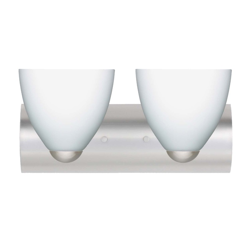 Besa 2WZ-757207-SN Sasha Two Light Wall Sconce Satin Nickel