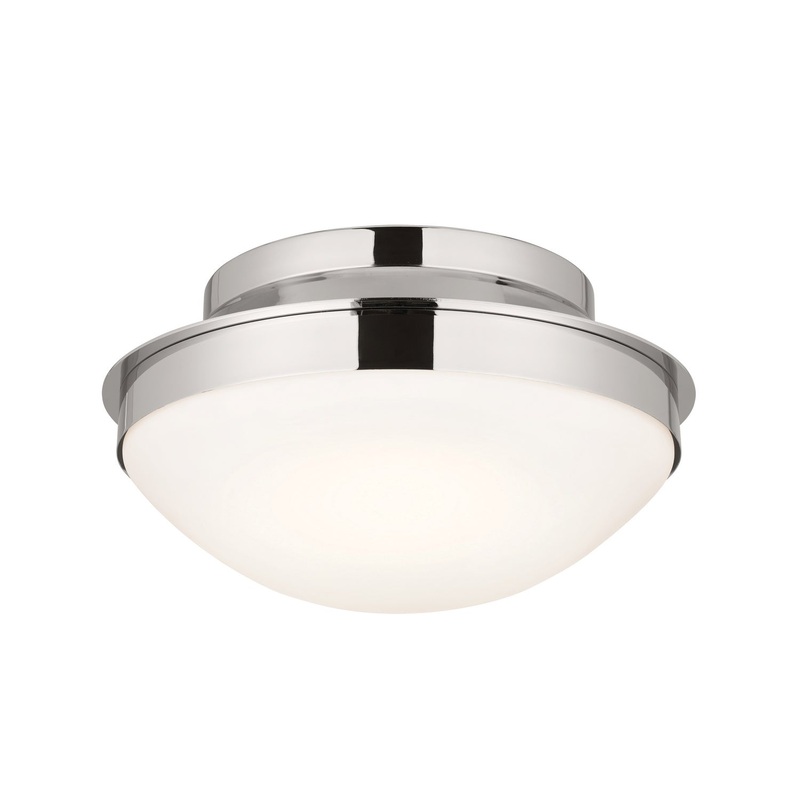 Kichler 52544PN Two Light Flush Mount, Polished Nickel