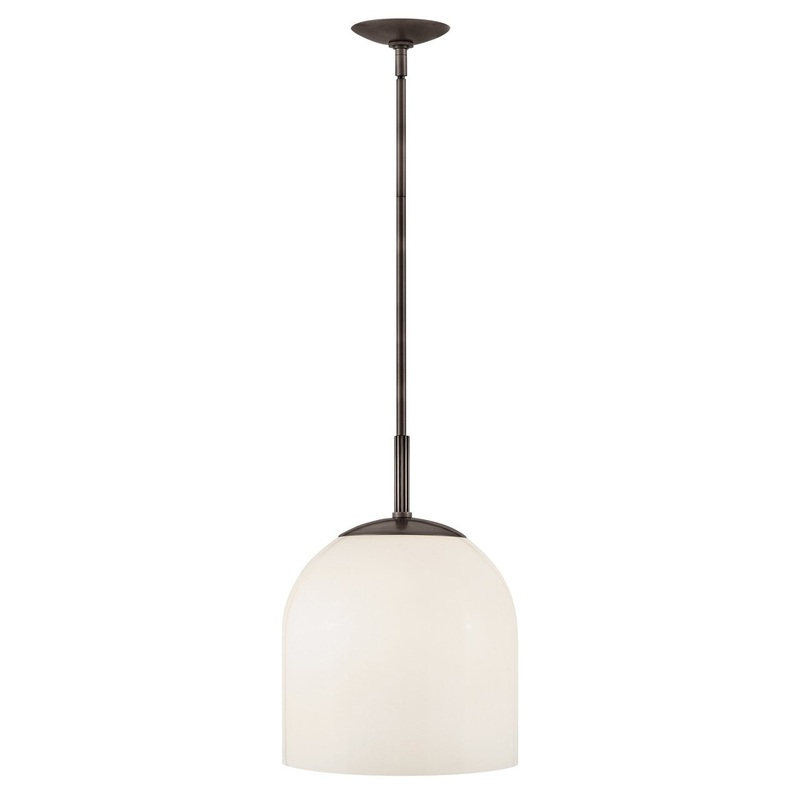 LED Convertible Pendant from the Willa Collection in Black Oxide Finish by Hinkley
