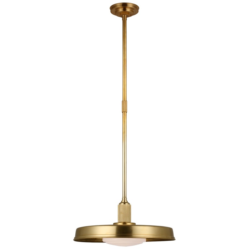 LED Pendant from the Ruhlmann Collection in Antique-Burnished Brass Finish by Visual Comfort Signature