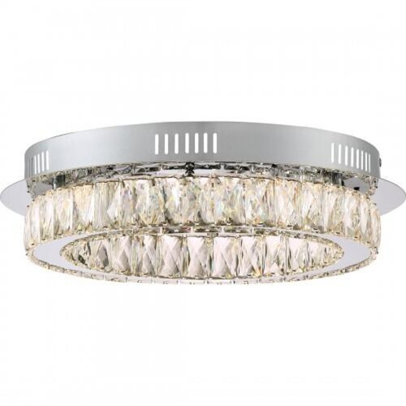 Quoizel PCEM1619C Embrace Flush mount polished chrome 19″d Flush Mount
