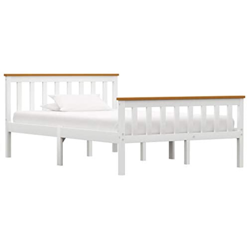 SKM Giroletto Bianco in Legno Massello di Pino 120×200 cm (22kg) Bianco-3246