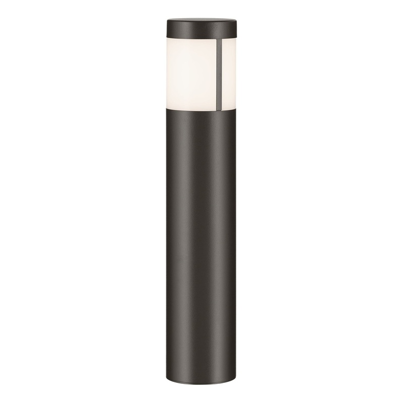 12 Volt LED 15.2″ Round Bollard Textured Architectural Bronze 2700K