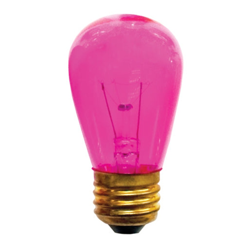 Bulbrite 701611 Indicator, Light Bulb Transparent Pink