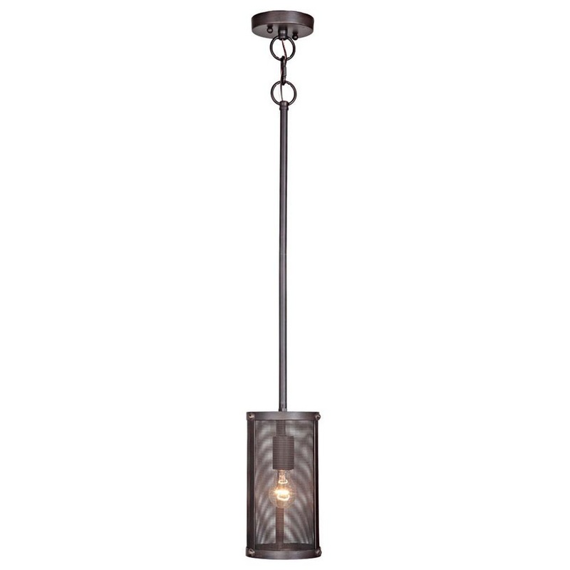 Craftmade 37191-MBKG Blacksmith One Light Mini Pendant Matte Black Gilded (Discontinued)