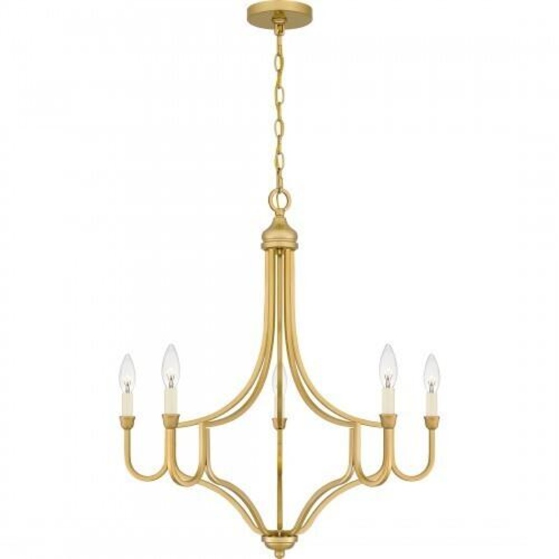 Quoizel MAB5026LG Mabel Chandelier 5 lights light gold Chandelier