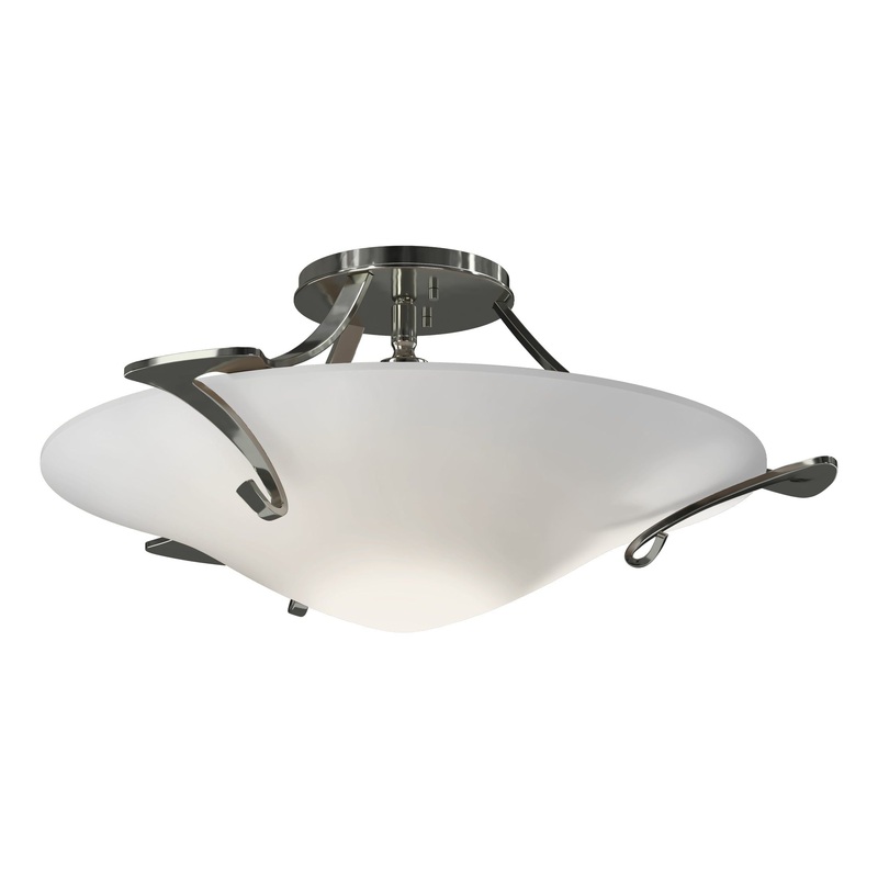 Antasia Semi-Flush Sterling Opal Glass (GG)