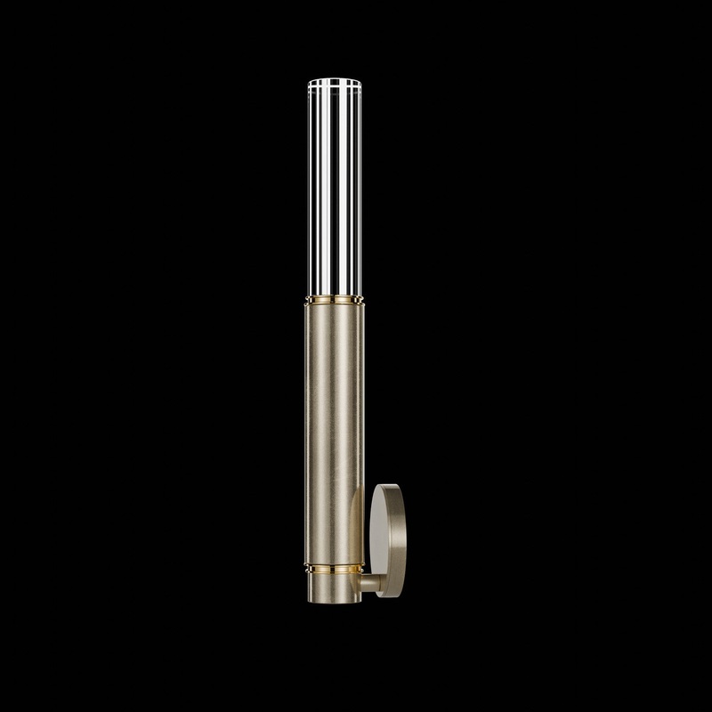 Antonia 21.75″H Sconce Soft Gold Leaf/Brass/No Skin