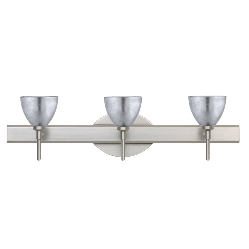 Besa 3SW-1758SF-SN Divi Three Light Wall Sconce Satin Nickel