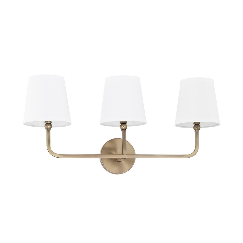 Capital Lighting 119331AD-674 Dawson 3 Light Vanity Aged Brass