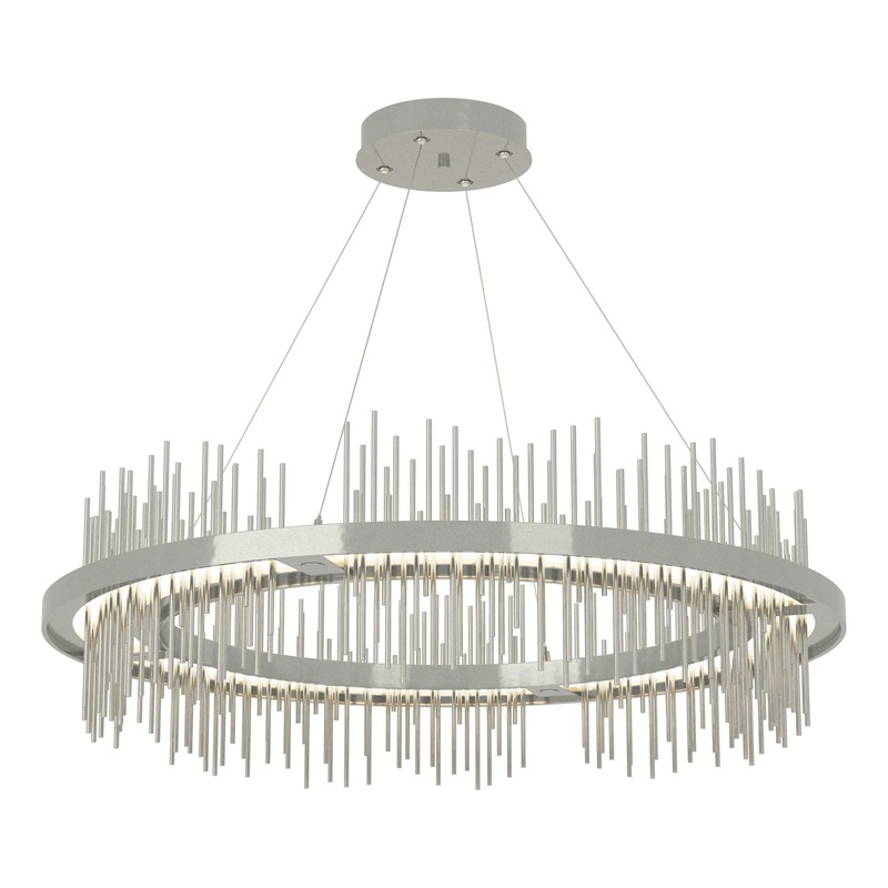 Gossamer Circular LED Pendant Sterling Sterling