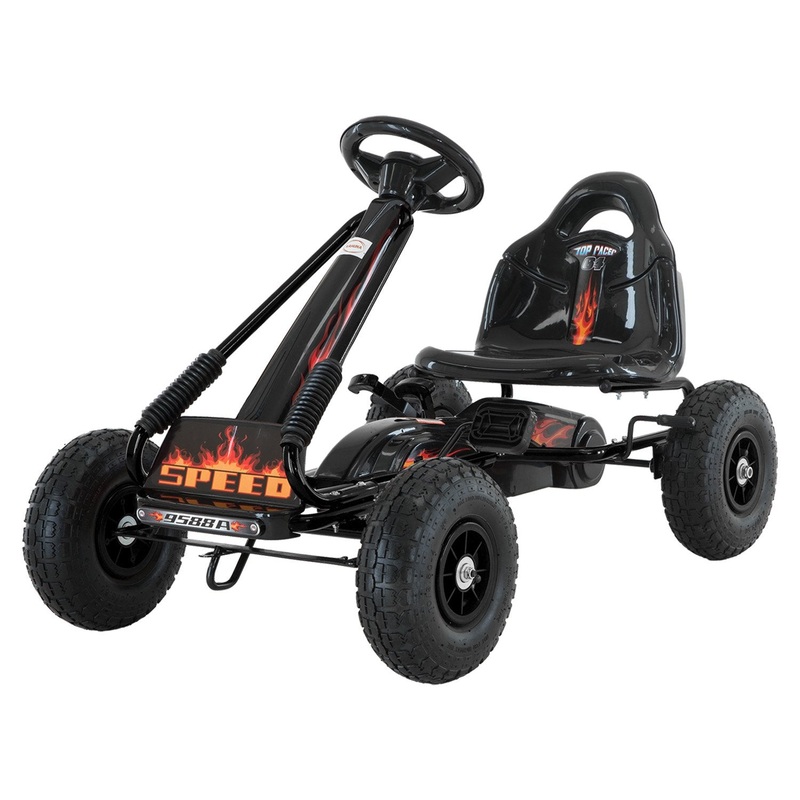 Kahuna G95 Kids Ride On Pedal-Powered Go Kart – Black