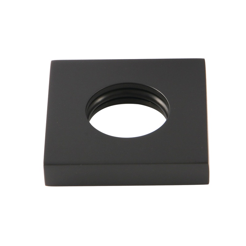 KSHF6120 Brass Square Handle Flange, Matte Black