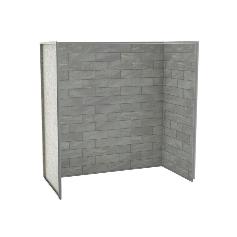 MAAX 103418-312-505 Utile 6032 Composite Direct-to-Stud Three-Piece Tub Wall Kit in Organik Clay