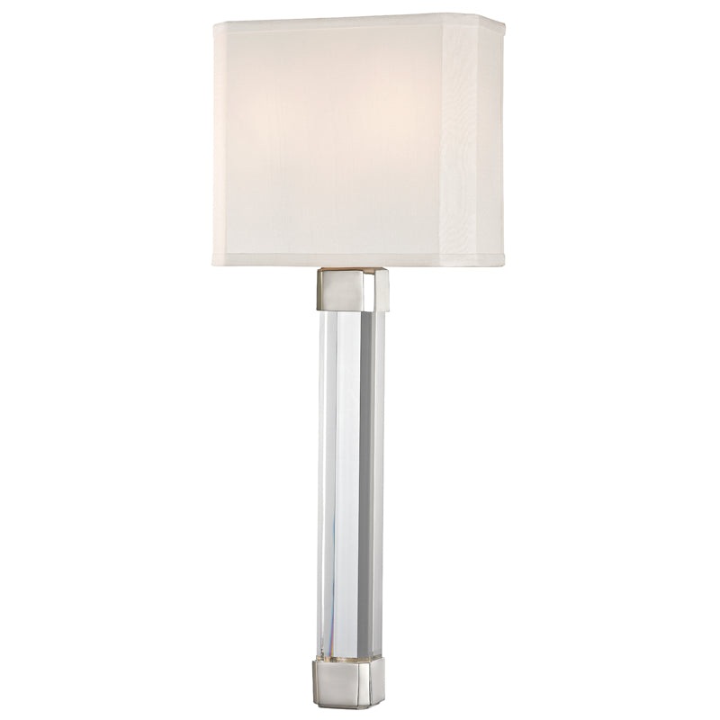 Two Light Wall Sconce from the Larissa Collection in Polished Nickel Finish by Hudson Valley
