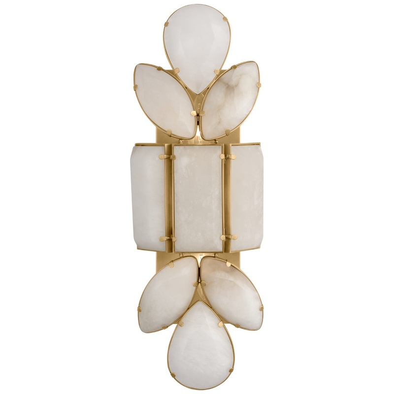 Two Light Wall Sconce from the Lloyd Collection in Soft Brass Finish by Visual Comfort Signature