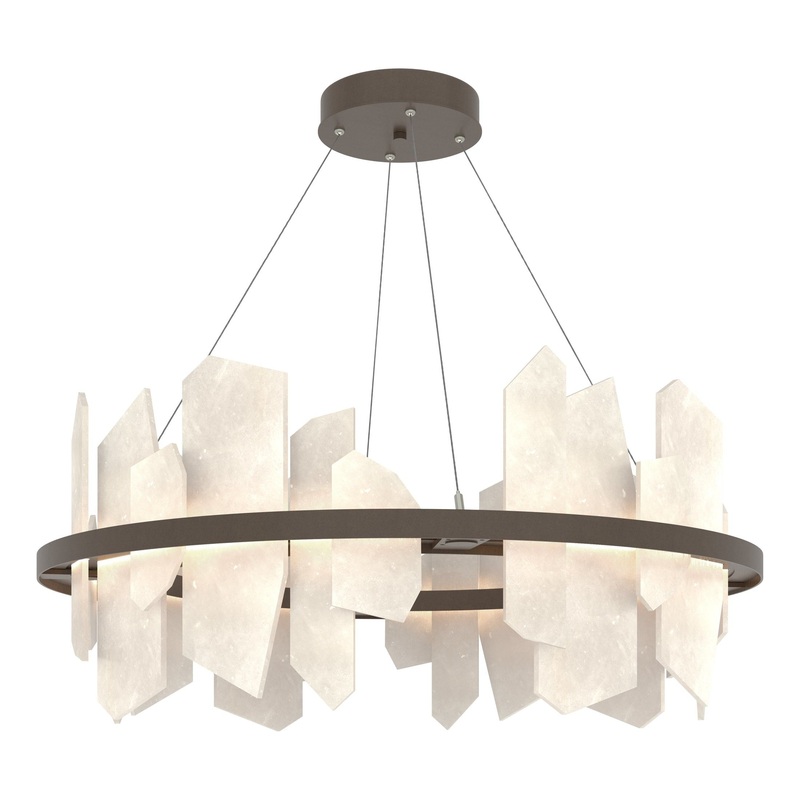 Volterra Circular LED Pendant Bronze