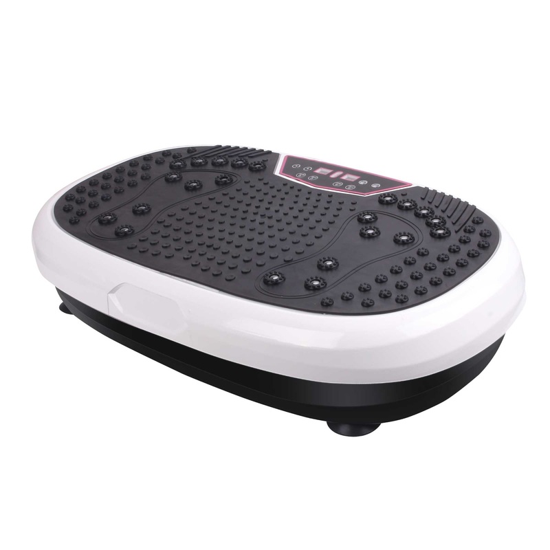 White Mini Vibration Platform – Magnet Therapy Vibrating Machine Exercise Plate