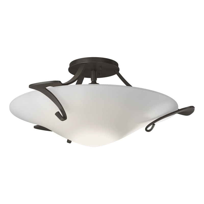 Antasia Semi-Flush Dark Smoke Opal Glass (GG)