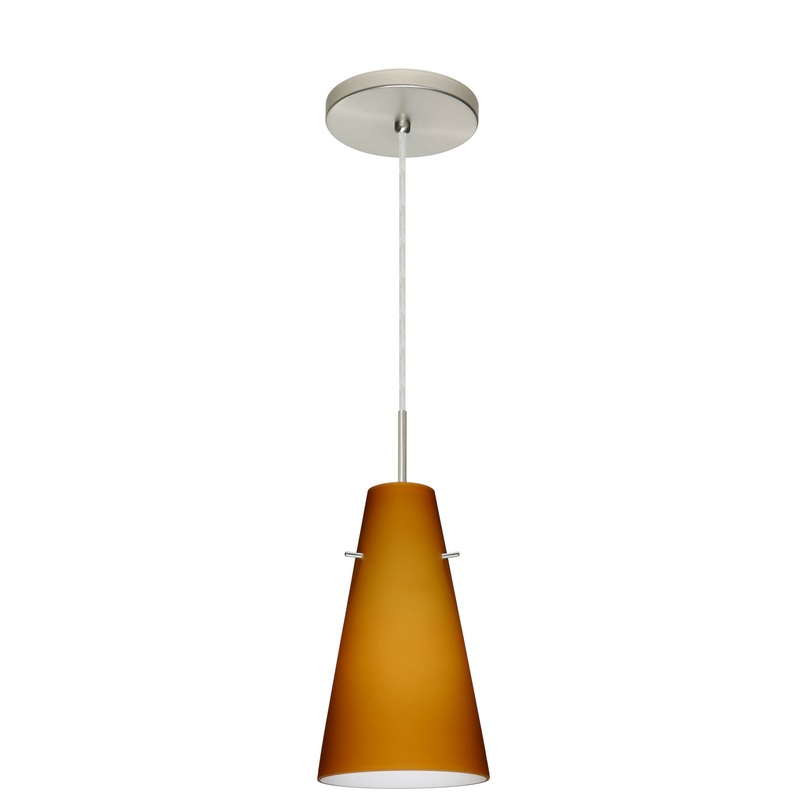 Besa 1JT-412480-LED-SN Cierro One Light Pendant Satin Nickel