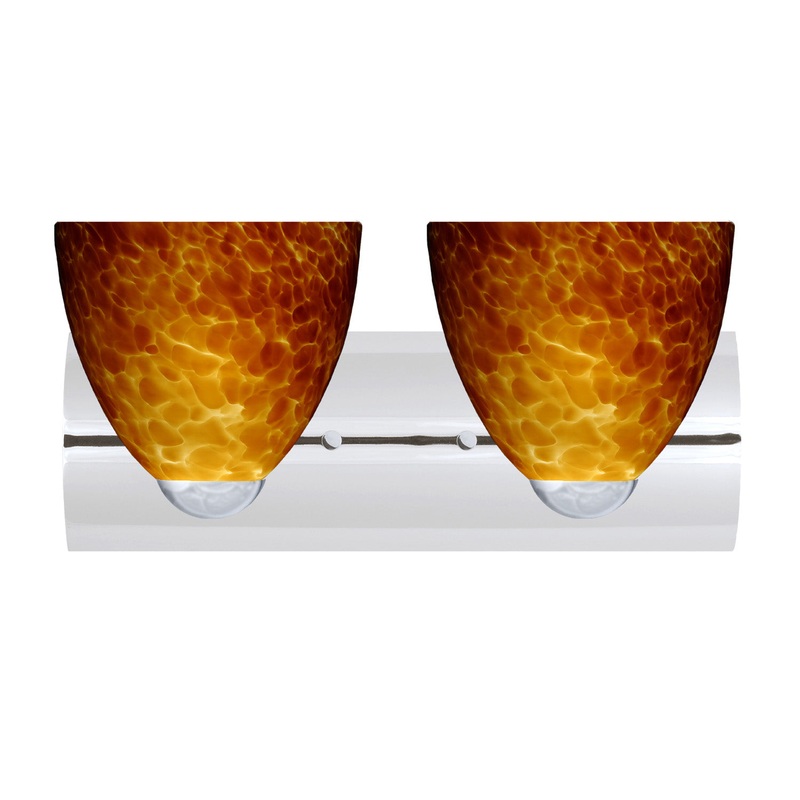 Besa 2WZ-757218-LED-CR Sasha Two Light Wall Sconce Chrome (Discontinued)