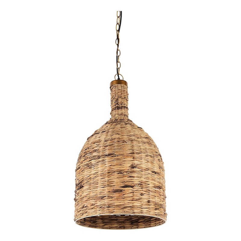 Campanile Pendant Brown Wicker